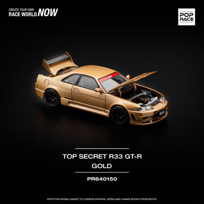 Nissan SKYLINE GT-R R33 - "Top Secret" Gold #PR640150