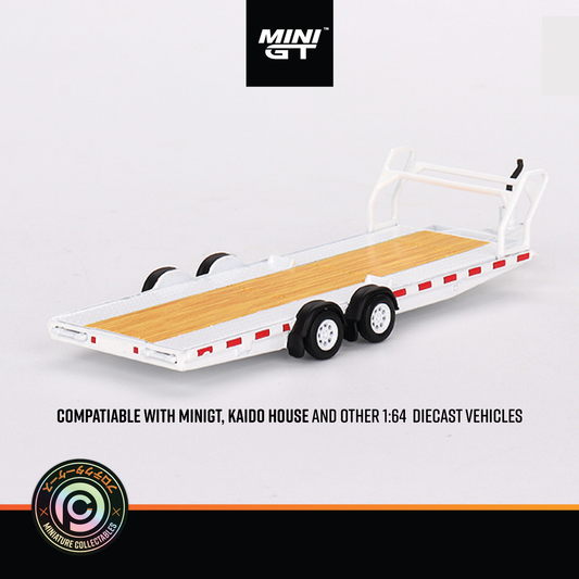 MiniGT Car Hauler Trailer Type C - White #AC21