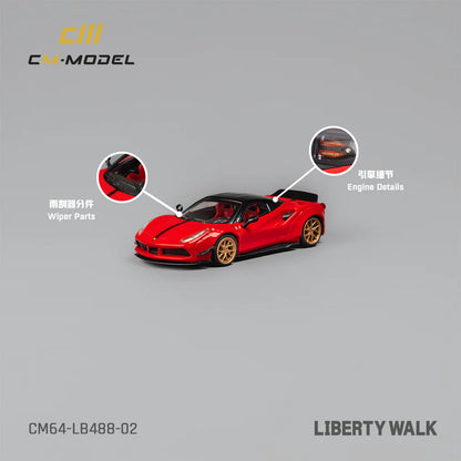 LBWK 488 Widebody – Candy Apple Red