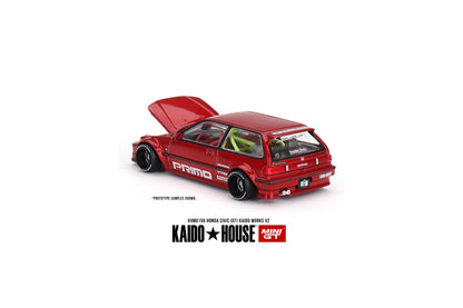 Honda Civic (EF) Kaido Works V2 - Candy Red #KHMG156