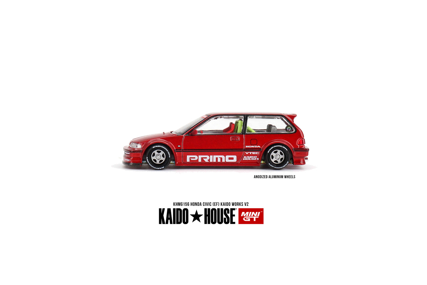 Honda Civic (EF) Kaido Works V2 - Candy Red #KHMG156